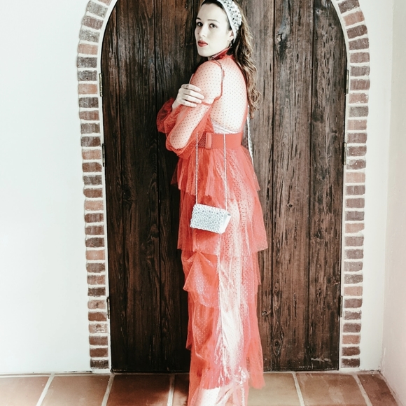 NWT SEXY MAXI SPLIT SUMMER PARTY DRESS S: S-M - Picture 9 of 13